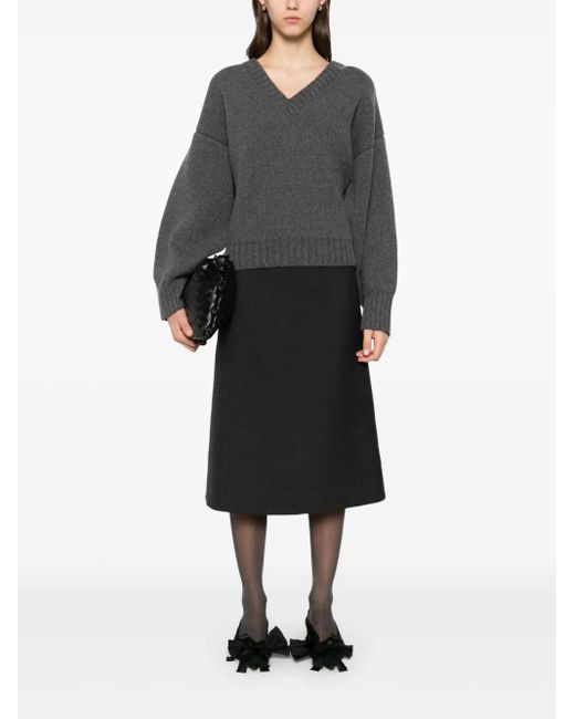 Rohe Gray V-Neck Sweater