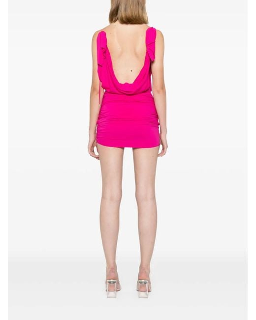 The Attico Pink Fuchsia Mini Dress