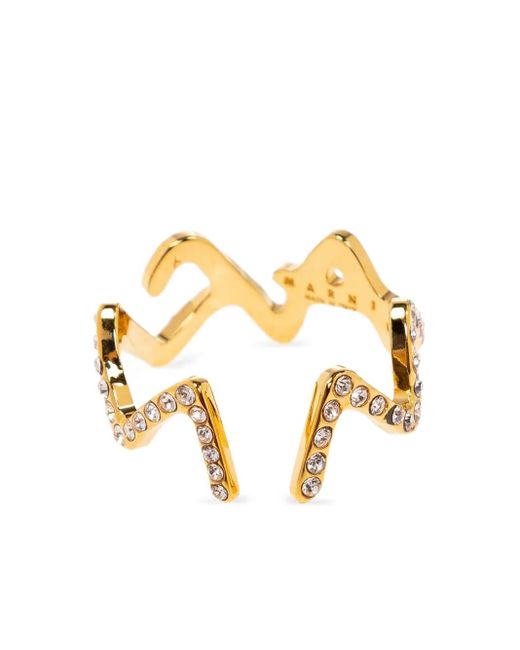 Anello Symbol di Marni in Metallic
