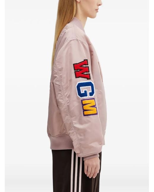A Bathing Ape Pink Veste Bomber À Patch Requin