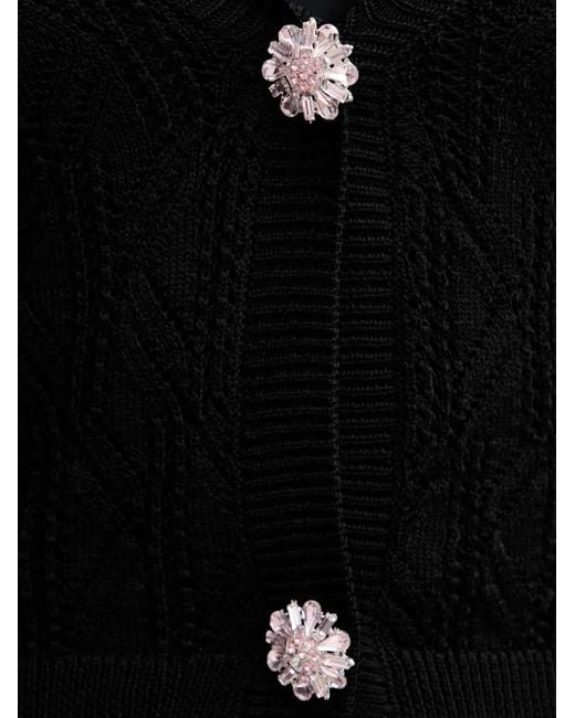 Silvian Heach Vest Met Kanten Vlak En Knoop in het Black