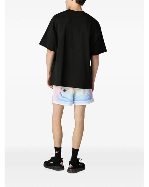 Casablanca White Casa Airspray Jacquard Swim Shorts for men