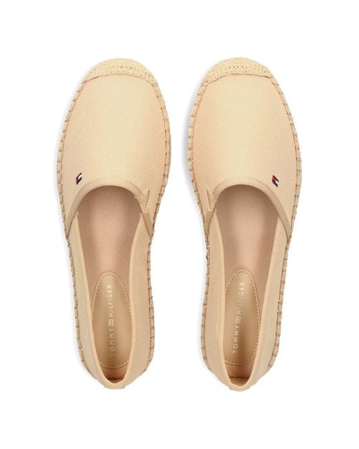 Tommy Hilfiger Natural Woven Trim Espadrilles