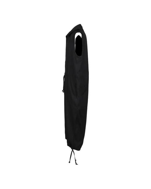 Yohji Yamamoto Black Epaulette-Detail Wool Jumpsuit for men
