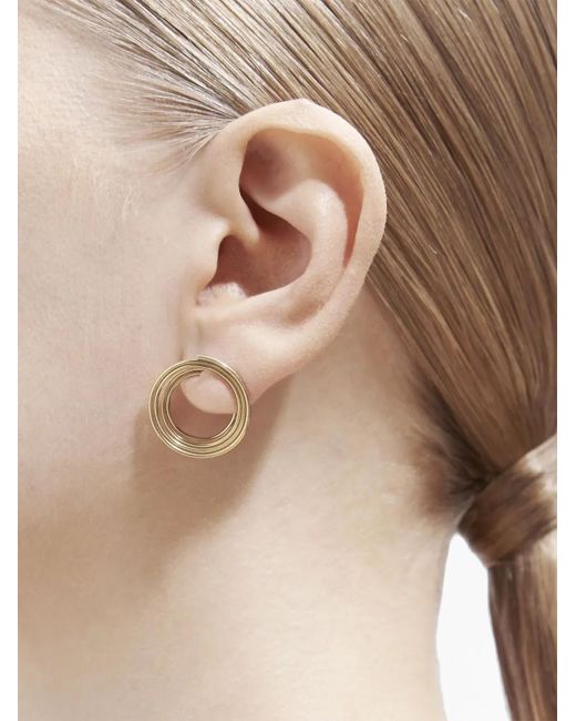 Shihara Metallic 18Kt Flat Hoop 01 Earring