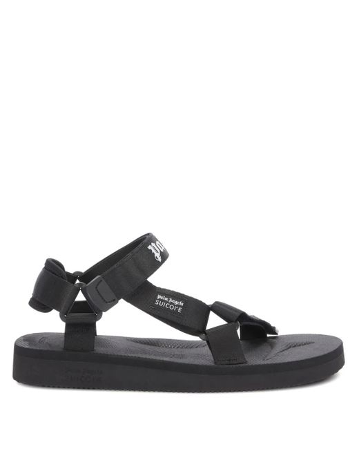 Palm Angels Black X Suicoke Depa Sandals for men