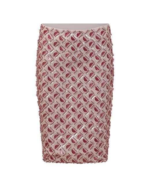 Des Phemmes Pink Embellished Skirt