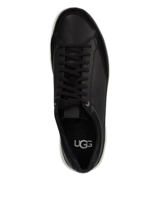 Ugg Black Leather Sneakers for men
