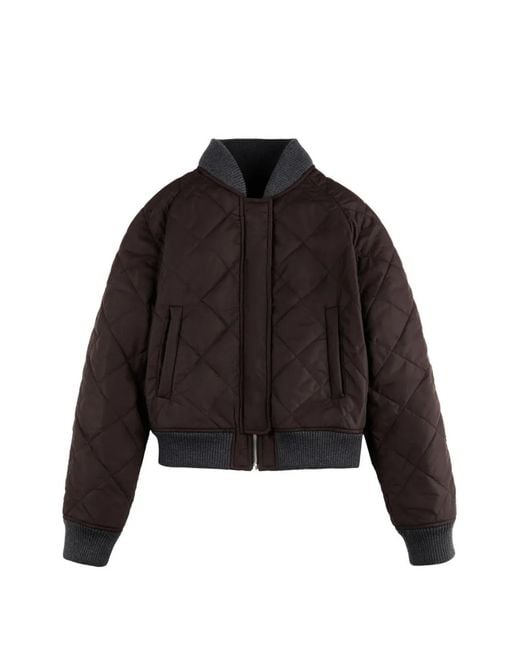 Hogan Cropped Bomberjack in het Black