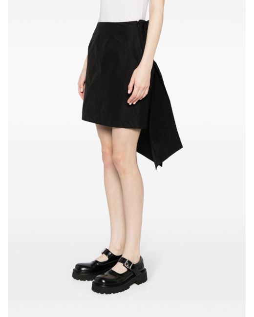 Minifalda con lazo Simone Rocha de color Black
