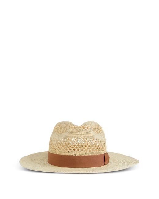 Giorgio Armani Natural Trilby En Paille Tressée for men
