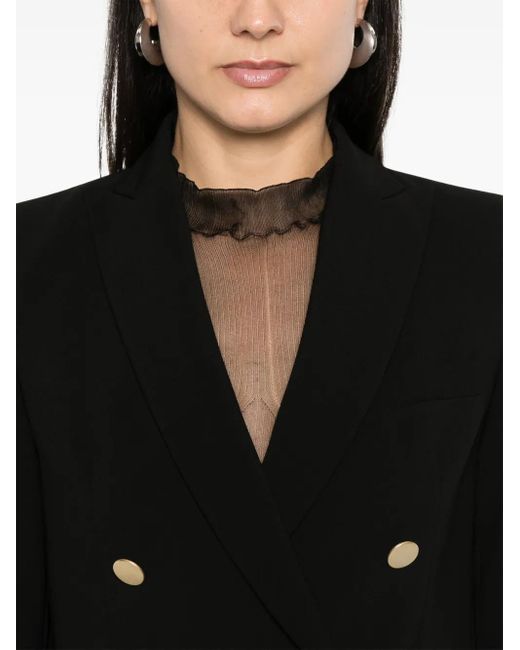 DR. HOPE Black Double-Breasted Blazer