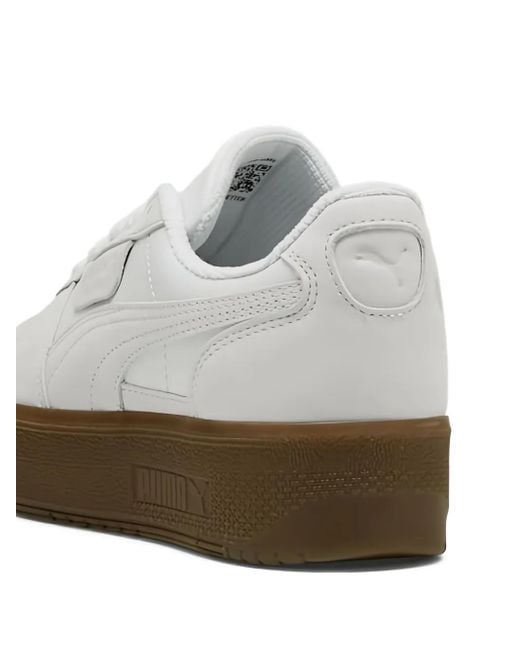 PUMA White Palermo Elevata Premium Sneakers