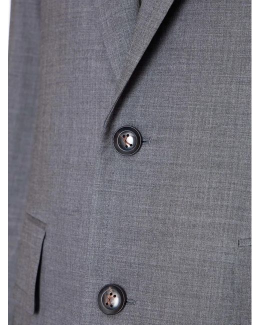 Kolor Gray Notched-Lapel Single-Breasted Blazer for men