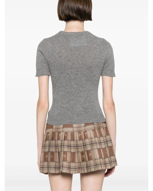 MARINE SERRE ロゴ Tシャツ Gray