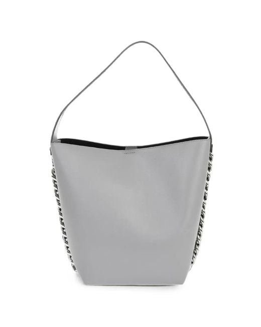 Givenchy White Leather Shoulder Bag With Chain Detail