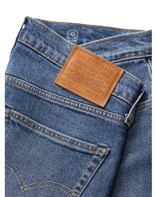 Levi's Blue 502 Five-Pocket Jeans for men