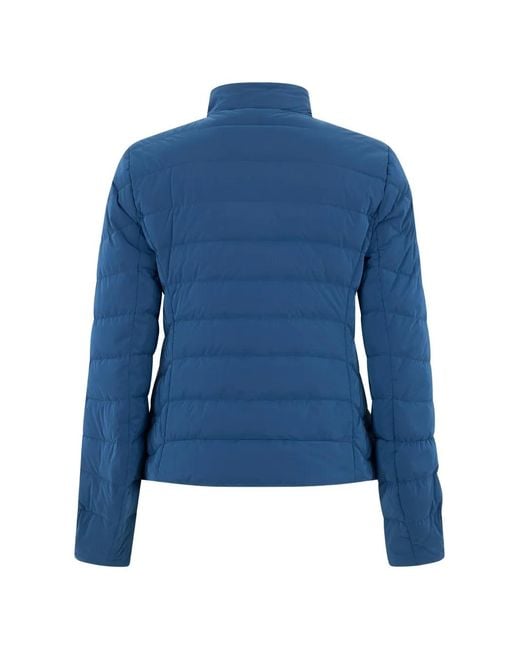 Moorer Blue Button Quilted Jacket
