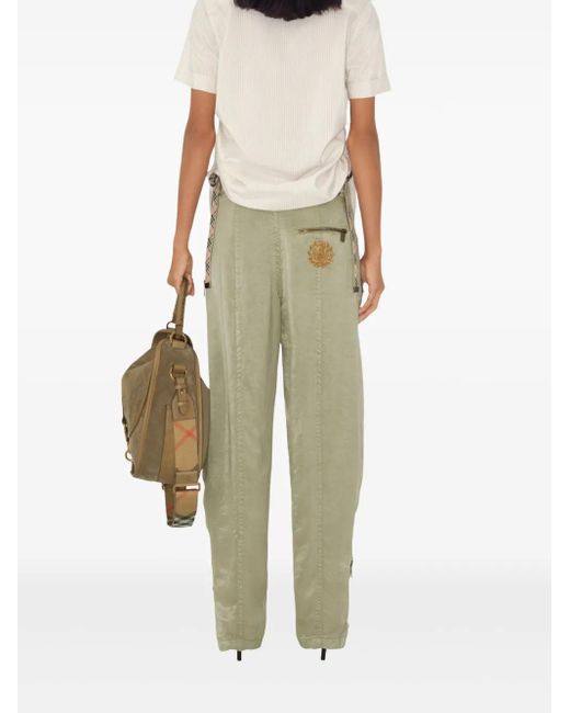 Burberry Lyocell Pantalon in het Green