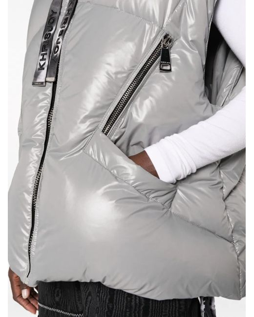 Chaleco Acolchado Con Capucha Khrisjoy de color Gray