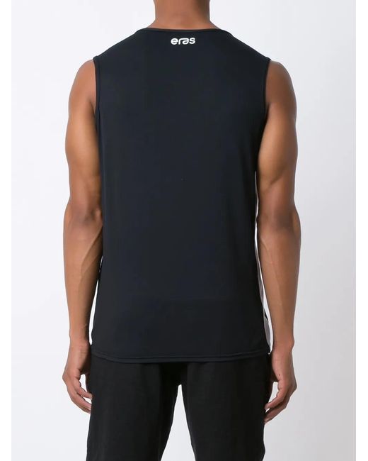 Amir Slama Black Eras-Print Sleeveless Tank Top for men
