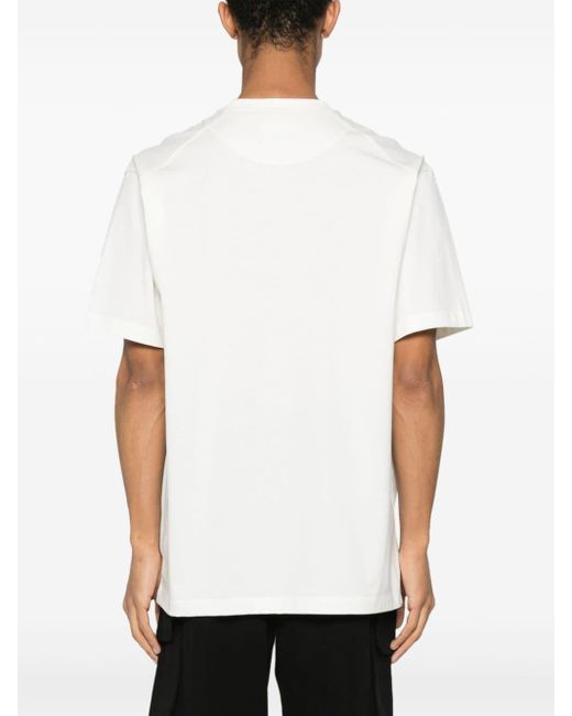 Y-3 White Gfx Ss Cotton T-Shirt
