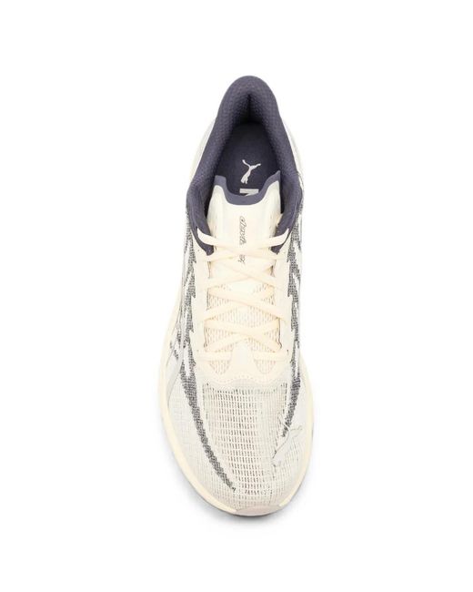 PUMA White Deviate Nitro 4 for men