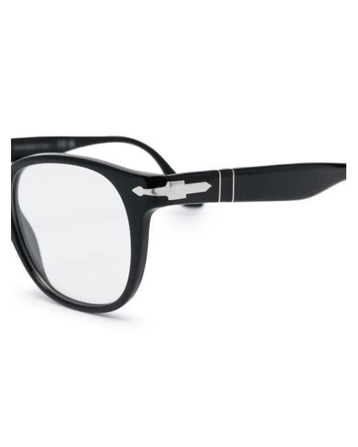 Persol Black Round-Frame Glasses for men