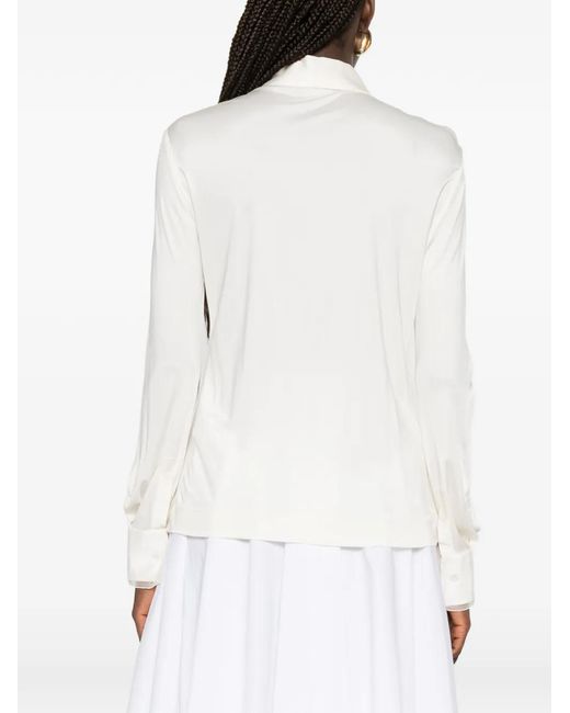 Fabiana Filippi White Long-Sleeve Buttoned Shirt