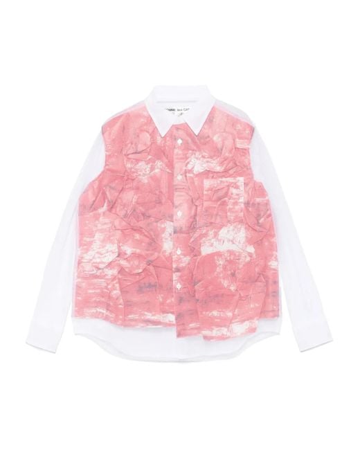 Comme des Garçons Pink Mesh Shirt