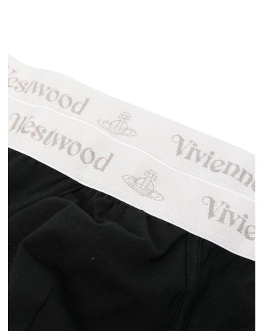 Pack de dos calzoncillos con motivo Orb Vivienne Westwood de hombre de color Black