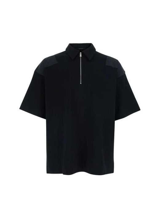 Tatras Black Half-Zip Polo Shirt for men