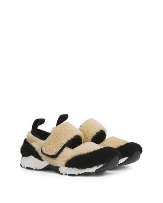 Marni White Shearling Sneakers