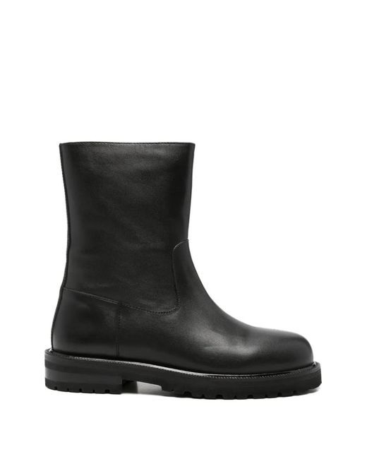 ADRIANNA FERETTI Black Side-Zip Boots