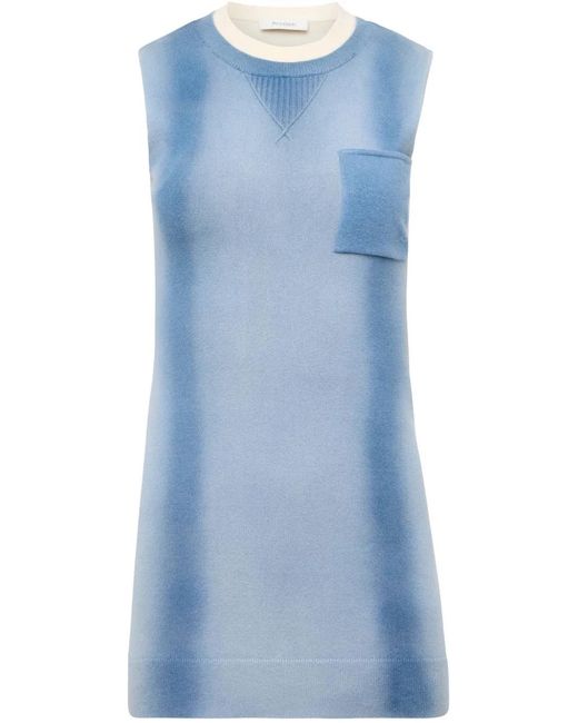 J.W. Anderson Blue Knitted Mini Dress