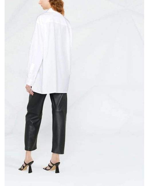 DIESEL White C-Bruce-B Logo-Embroidered Shirt