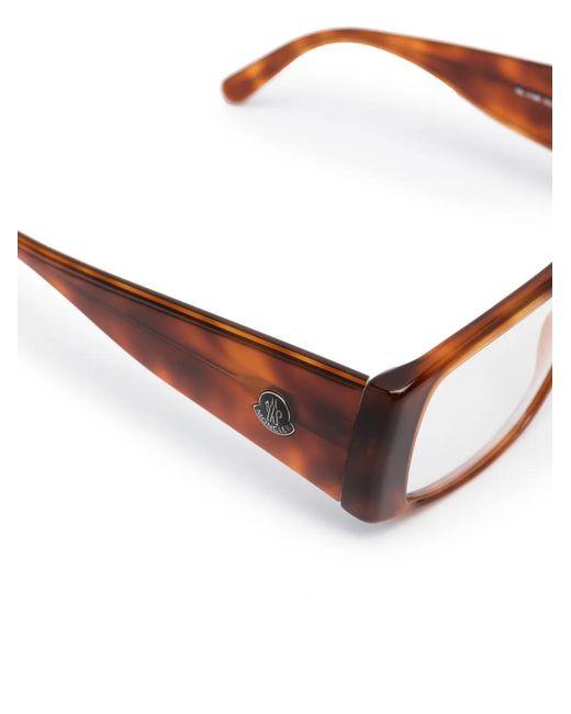Moncler Brown Tortoiseshell-Effect Glasses