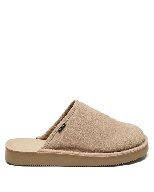 Suicoke Brown Suede Mule Boots