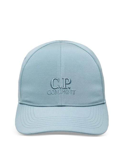 C P Company Blue Chrome-R Goggle Cap for men