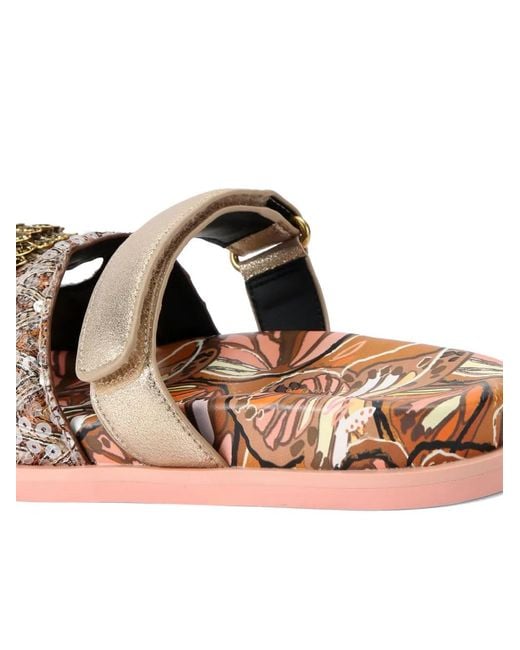 Kurt Geiger Multicolor Eagle Sequin Cut-Out Sandals