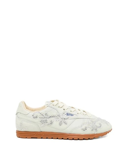 Autry White Windspin Trainers