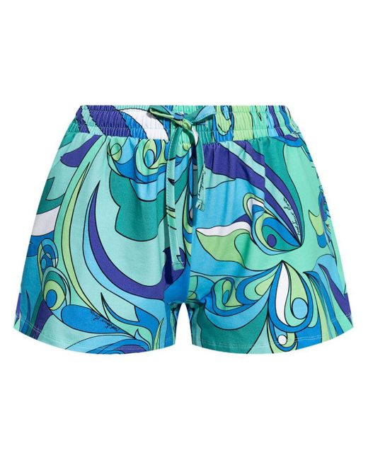 Pantalones cortos con motivo abstracto Moschino de color Blue