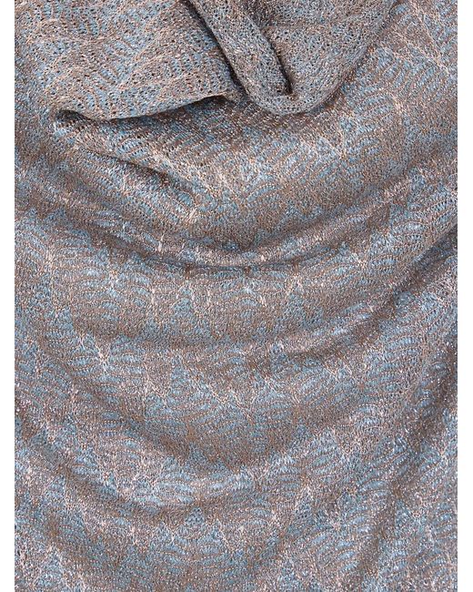 D.exterior Gray Haut À Motif Zig-Zag