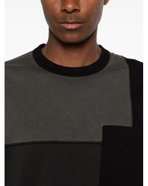 Comme des Garçons Black Cotton Patchwork T-Shirt for men