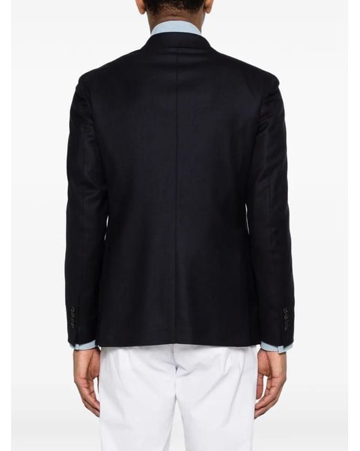 Tagliatore Blue Double-Breasted Blazer for men