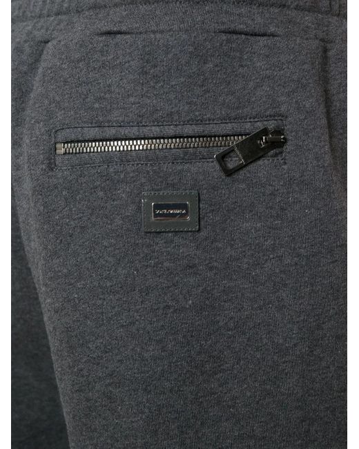Dolce & Gabbana Gray Drawstring Track Pants for men