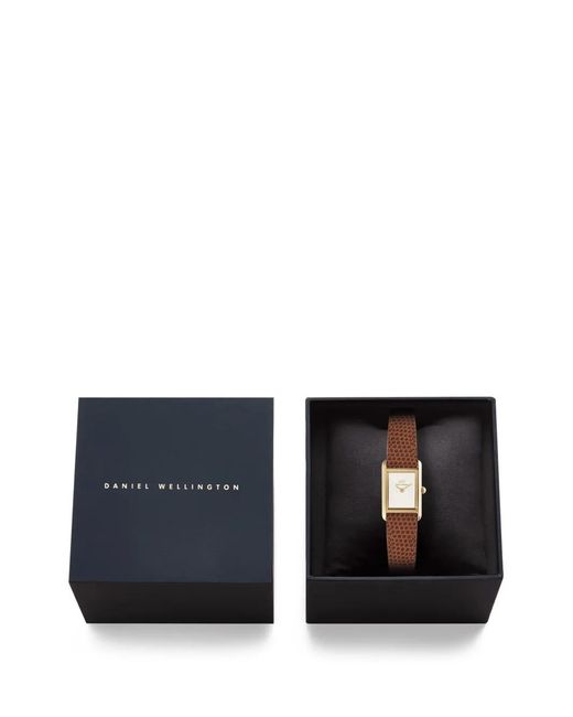 Daniel Wellington White Mini Bound Lizard-Effect 25.9Mm Watch