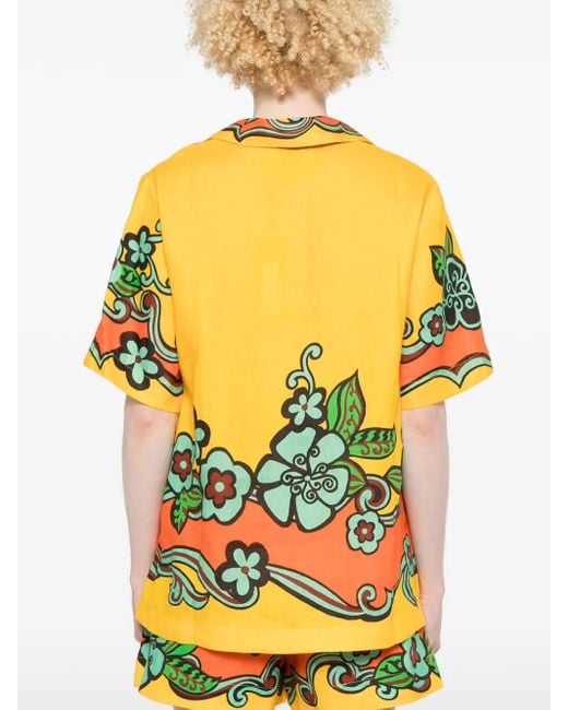 ALÉMAIS Yellow Flame Shirt