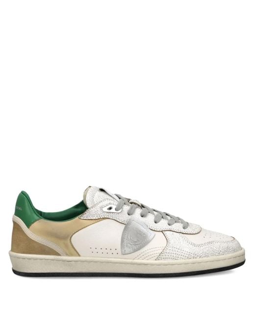 Philippe Model Nice Sneakers Aus Strukturiertem Leder in White für Herren