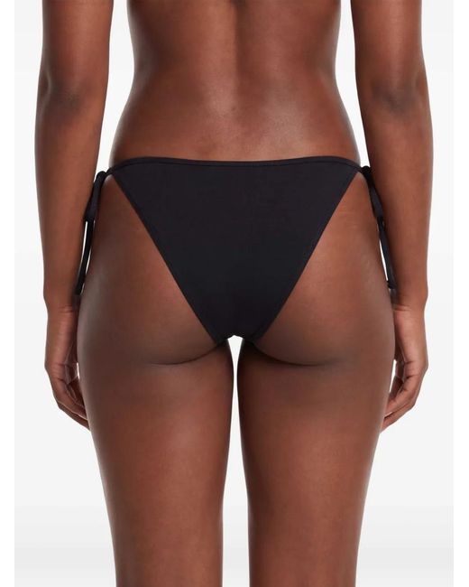Totême  Black Scoop Side-Tie Bikini Bottoms